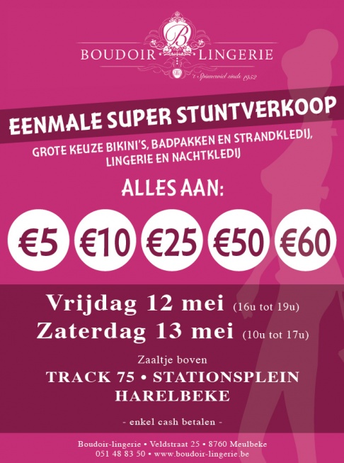 Stuntverkoop lingerie