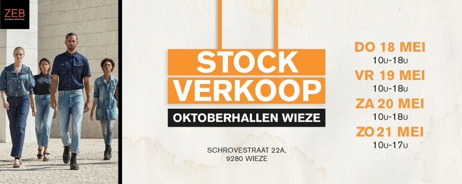 Zeb Fashion stockverkoop Wieze