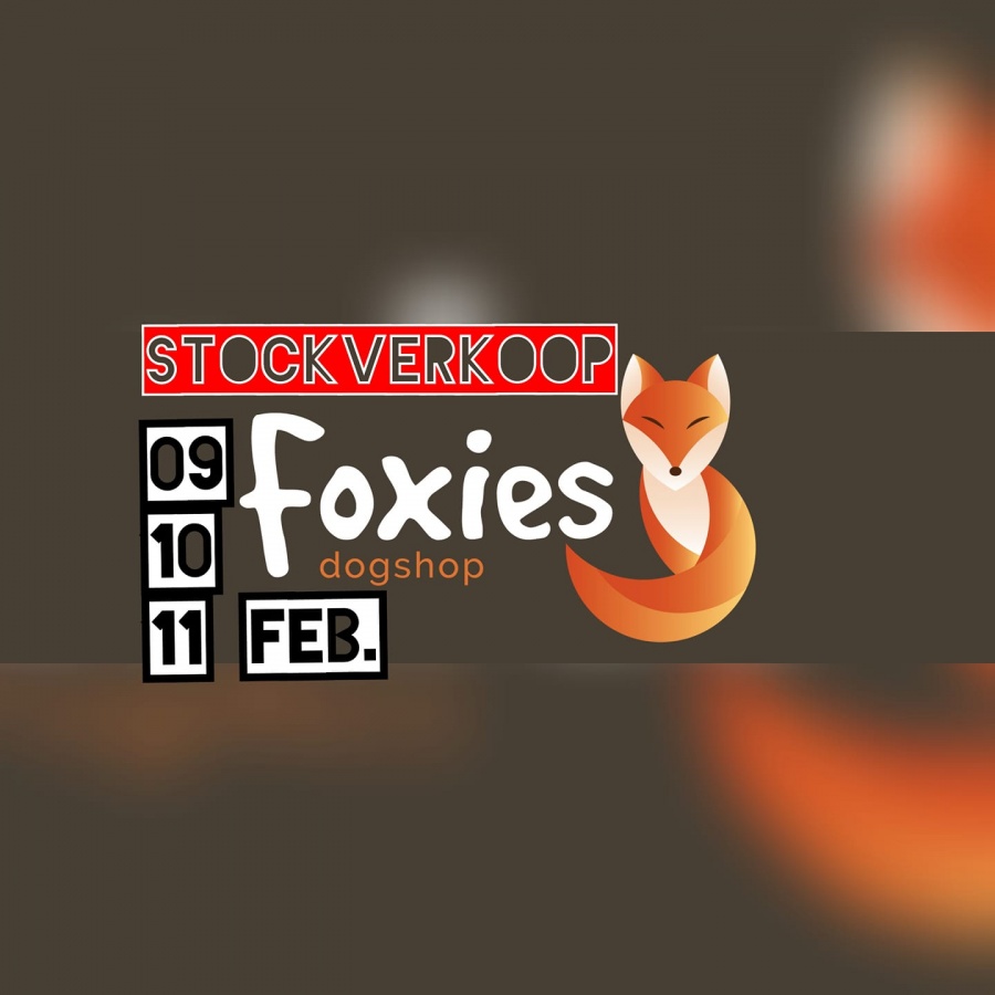 Foxies hondenspeciaalzaak stockverkoop