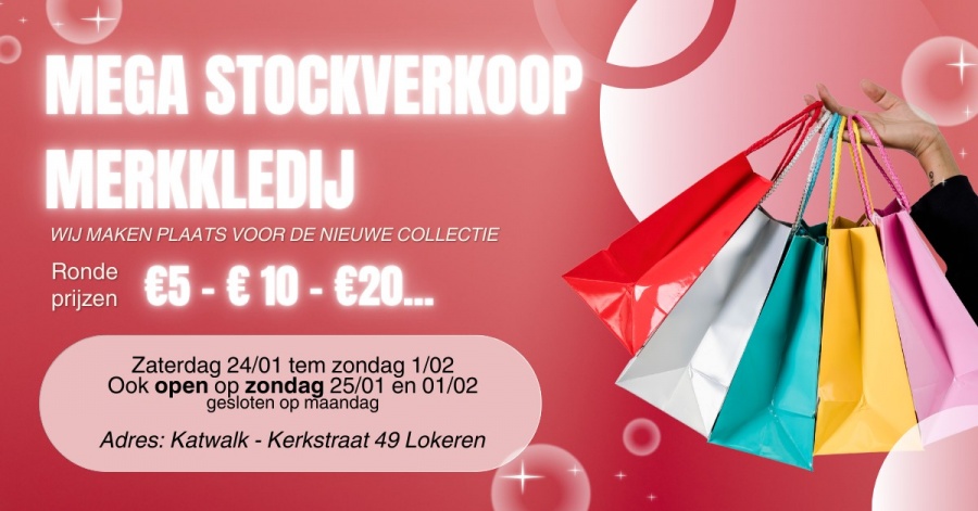 Katwalk Lokeren stockverkoop