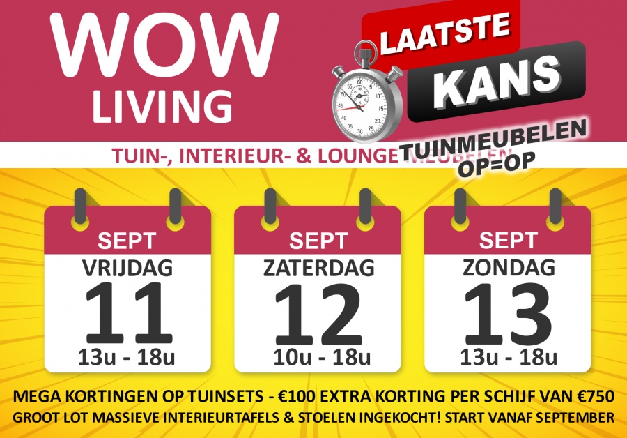 WOW! Magazijnverkoop tuinmeubelen & lounge sets - de keuze is reuze!