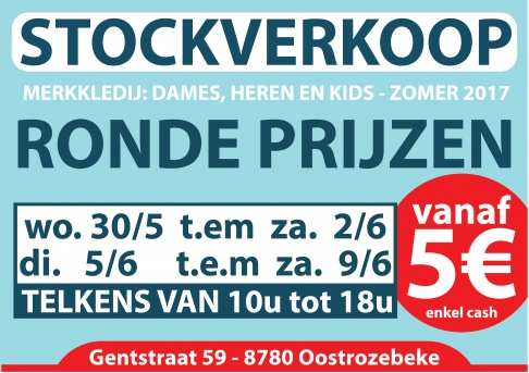 Stockverkoop merkkleding ZOMER 2017 Oostrozebeke - 2