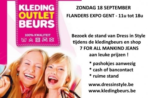 7 FOR ALL MANKIND OP DE KLEDINGBEURS IN GENT OP ZONDAG 18 SEPTEMBER 