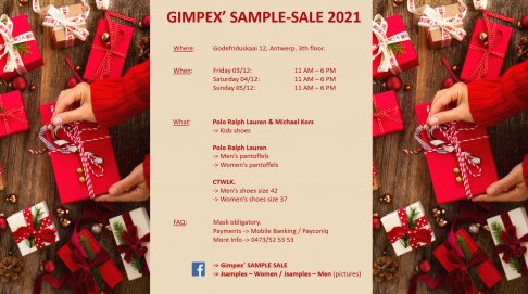 Gimpex sample sale 