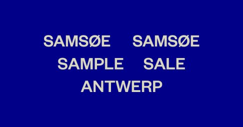 Samsøe Samsøe sample sale