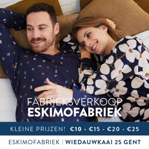 Mega stockverkoop Eskimo woensdag 28/09 tot vrijdag 30/09  (Eskimofabriek te GENT)