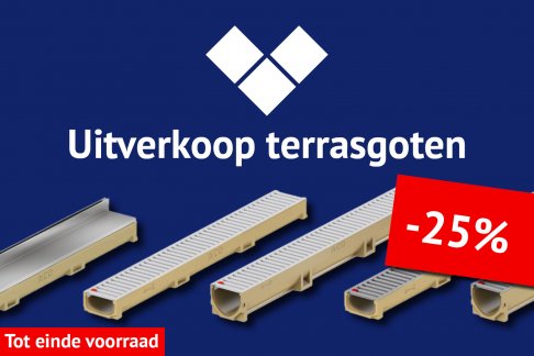 Uitverkoop terrasgoten