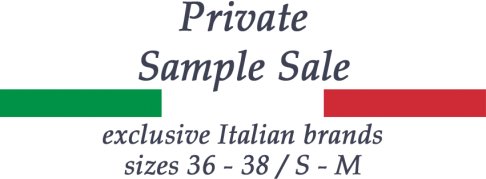 sample sale nieuwe collectie Italiaanse damesmode