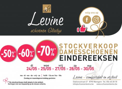 Stockverkoop Schoenen Levine