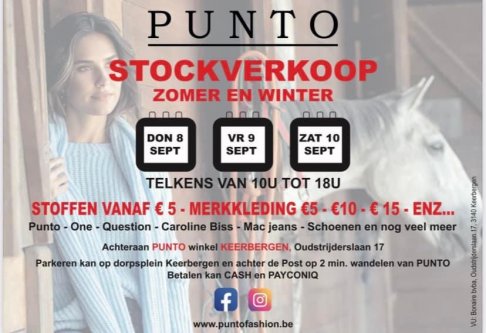 Grote Stockverkoop PUNTO (magazijnverkoop + stoffen) - 1