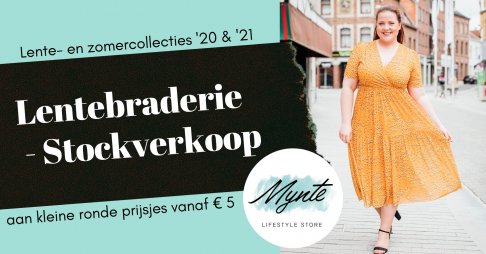 Stockverkoop / lentebraderie Mynte lifestyle store