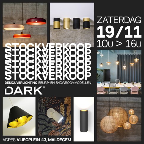 Stockverkoop designverlichting DARK