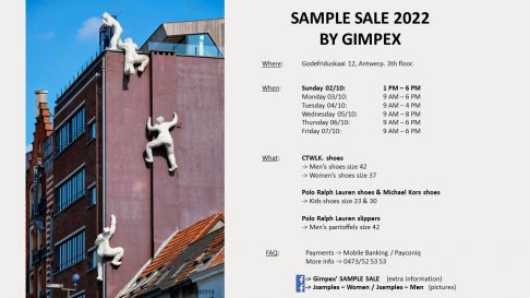 Gimpex sample sale