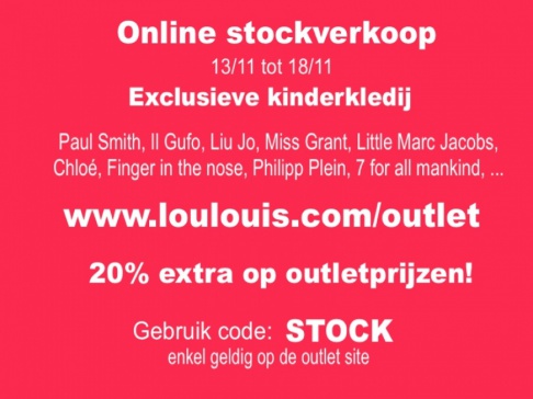 Online stockverkoop kinderkleding