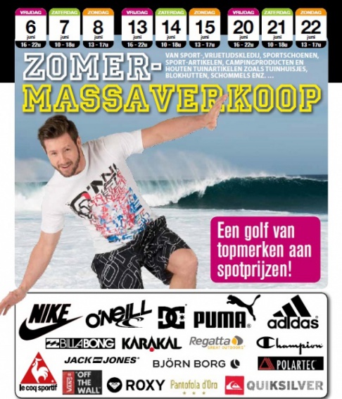 Zomer massaverkoop