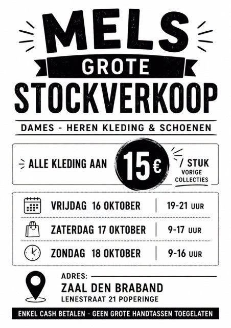 Mels stockverkoop