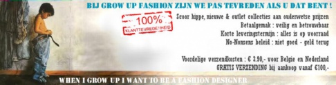 Opheffingsverkoop bij Grow up Fashion.com! - 2