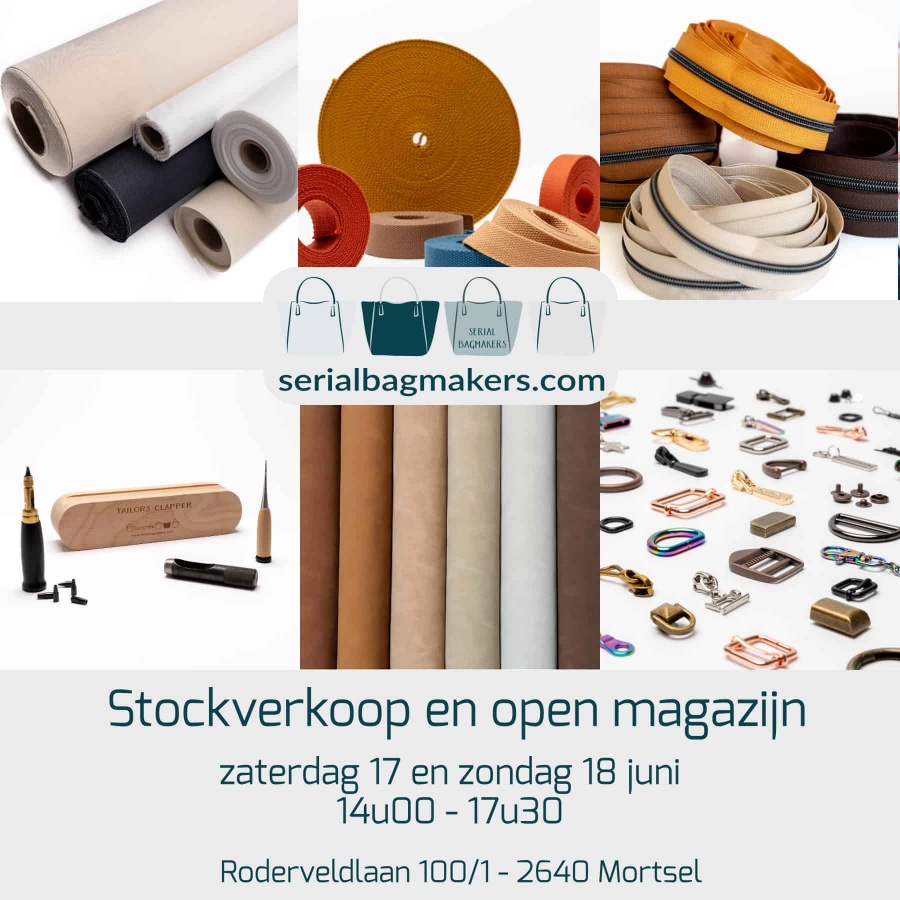 Stockverkoop en open magazijn Serial Bagmakers