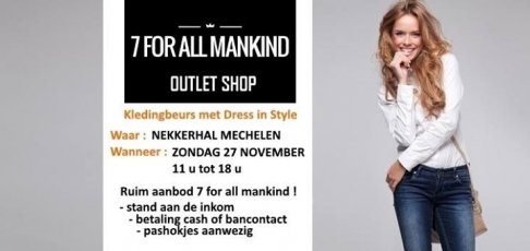 7 For All Mankind op de kledingbeurs in Mechelen op zondag 27 