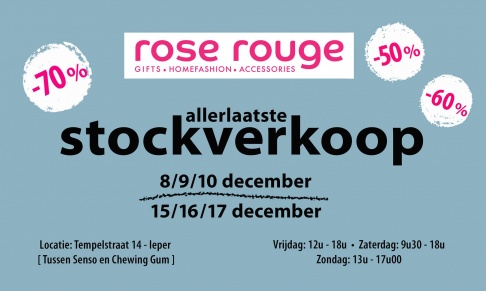 Stockverkoop Rose Rouge