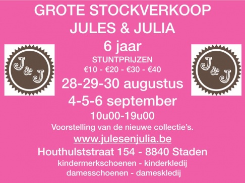 Stockverkoop Jules & Julia