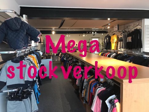 Mega stockverkoop kinderkleding en dameskleding
