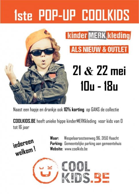 1ste POP UP COOLKIDS.BE
