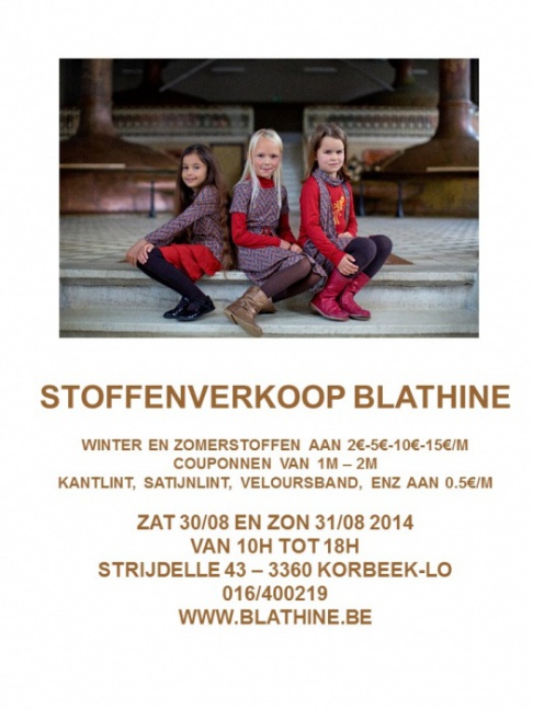 Stoffenverkoop Blathine