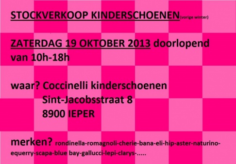 Stockverkoop kinderschoenen