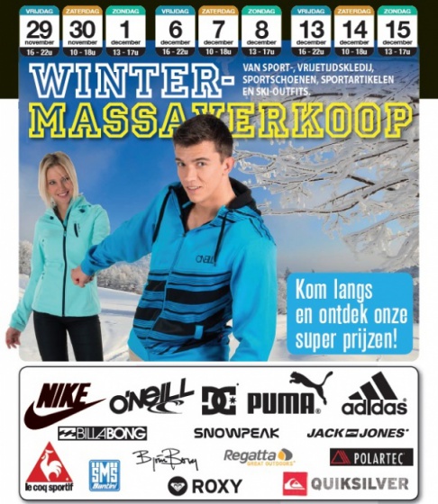 Winter massaverkoop