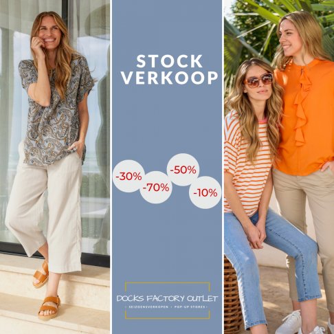 Docks Outlet: 5-daagse stockverkoop dameskleding met kortingen tot -70% - 2