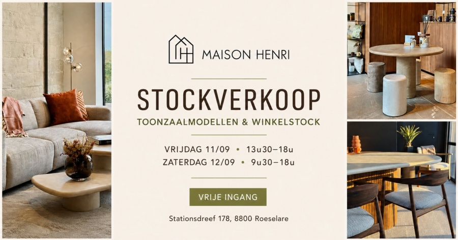 Maison Henri stockverkoop