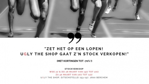 Stockverkoop bij UGLY The Shop