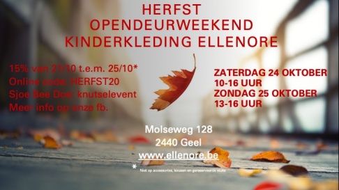 Herfstopendeurweekend Kinderkleding Ellenore