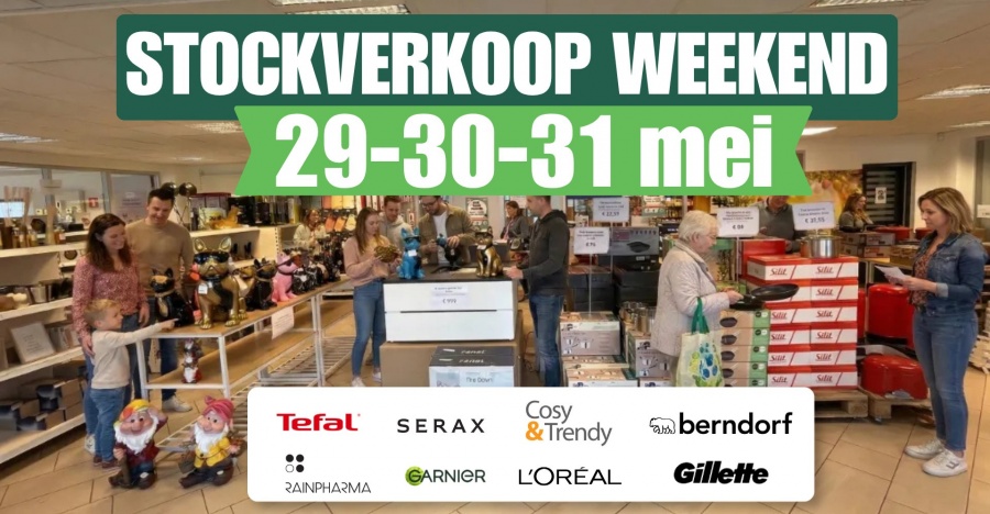 Maxistock stockverkoop weekend