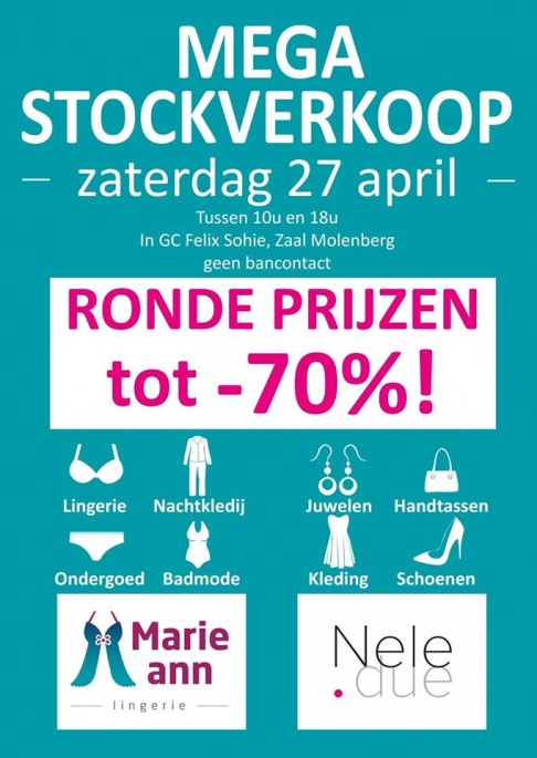 Stockverkoop Nele.due en Lingerie Marie-Ann