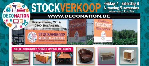 Maandelijkse stockverkoop trendy meubelen & decoratie