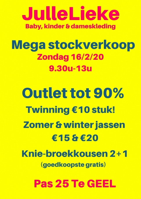 Stockverkoop Jullelieke