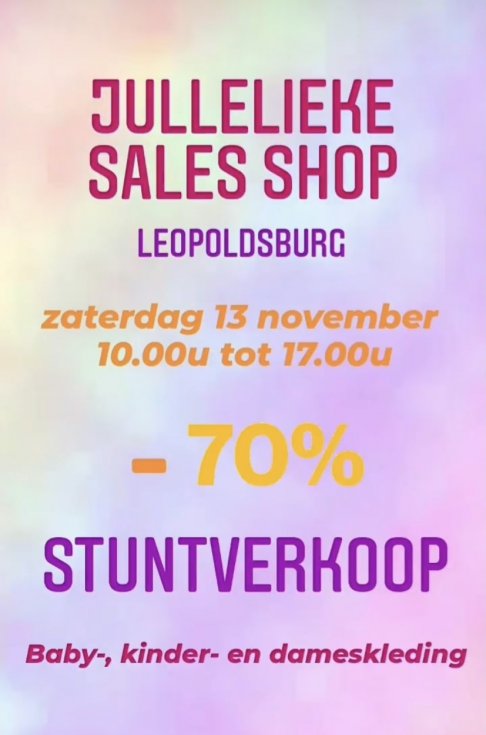 Stockverkoop baby, kinder en dameskleding -70%