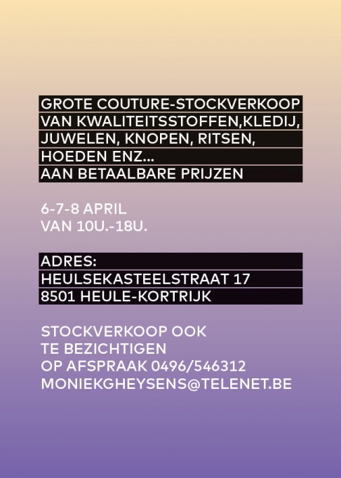 Stockverkoop Moniek Gheysens - 2