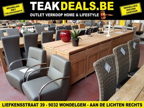 SEPTEMBER OUTLET - Interieurmeubelen - Eettafels, Stoelen, Clubzetels, Kasten, Dressoirs, Vitrines, Bureautafels, Decoratie, Badkamermeubelen, Tuinmeubelhoezen,... - 3