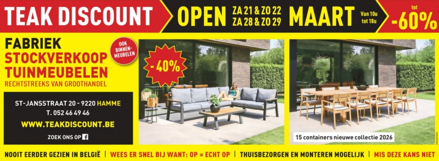 Tuinmeubel uitverkoop Hamme