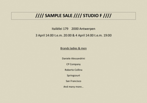 Studie F sample sale