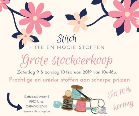 Stockverkoop stoffen Stitch