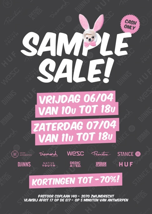 Sample Sale skate en streetwear