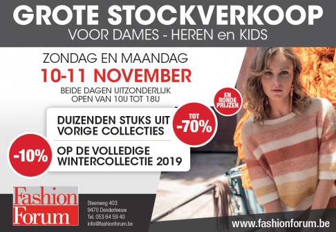 Stockverkoop Fashion Forum