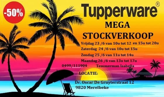 Stockverkoop Tupperware