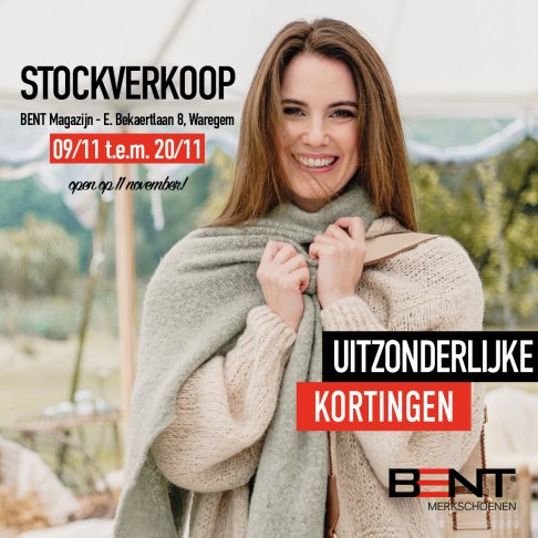 Bespreken conservatief gek geworden Stockverkoop BENT schoenen -- Stockverkoop in Waregem