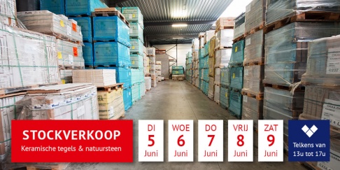 Stockverkoop keramische tegels & natuursteen