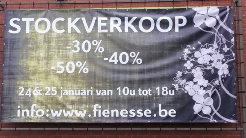 Stockverkoop bij Fienesse